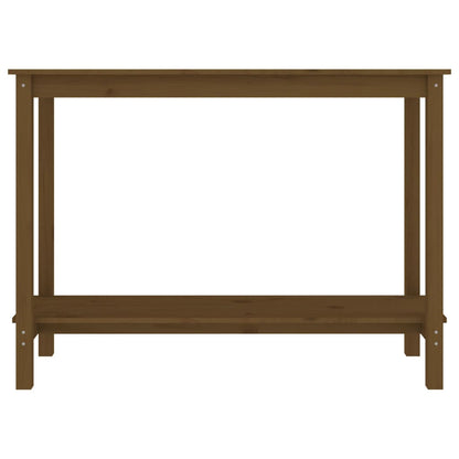 Avlastningsbord Konsollbord Brun honungsbrun 110x40x80 cm massiv furu