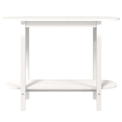 Avlastningsbord Konsollbord Vit 110x40x80 cm massiv furu