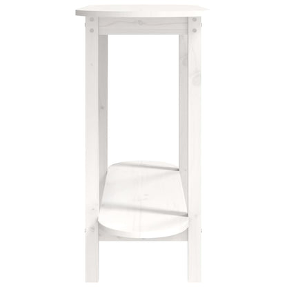 Avlastningsbord Konsollbord Vit 110x40x80 cm massiv furu
