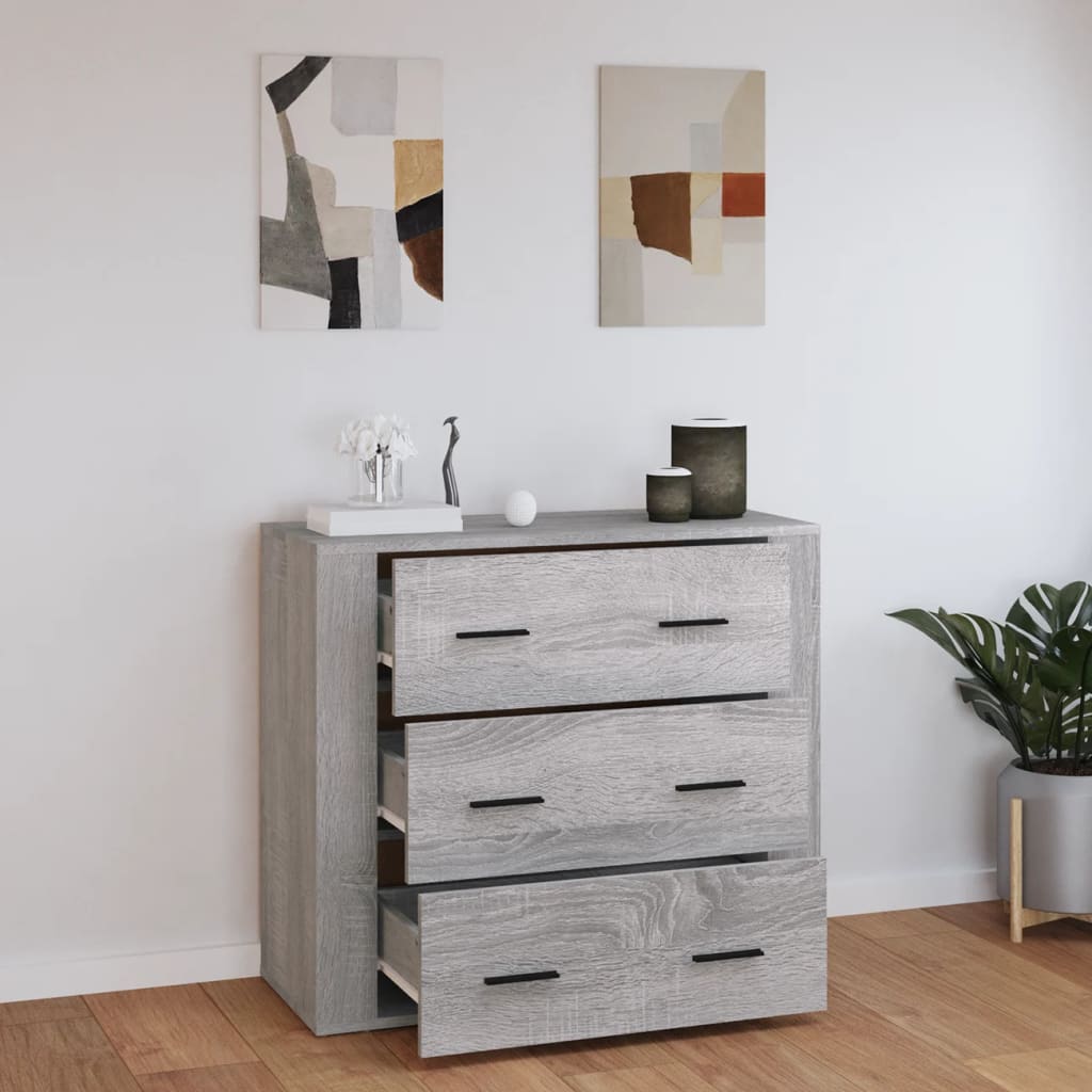 Skåp Sonoma Grå 80x33x70 cm