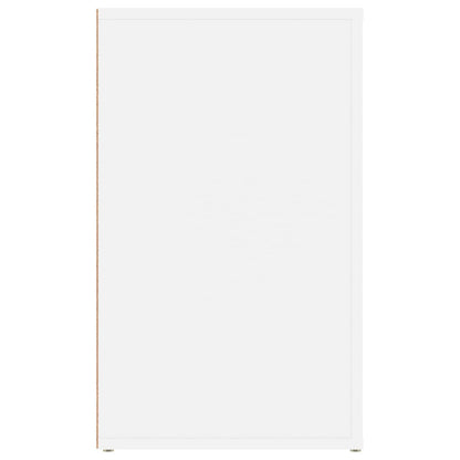 Sängbord Nattduksbord Vit 50x36x60 cm