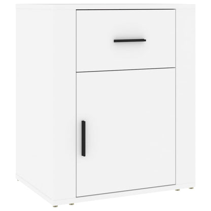 Sängbord Nattduksbord Vit 50x36x60 cm