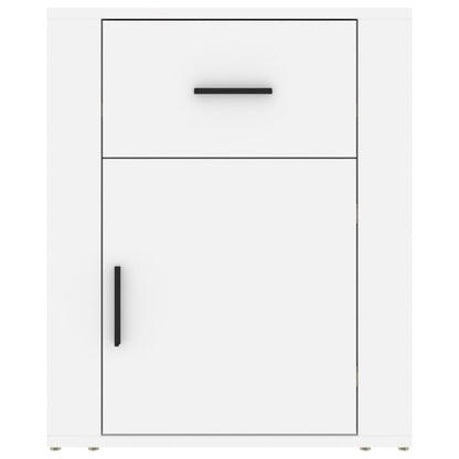 Sängbord Nattduksbord Vit 50x36x60 cm