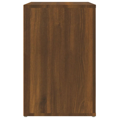 Skoställ Brun Ek Skoskåp 130x35x54 cm