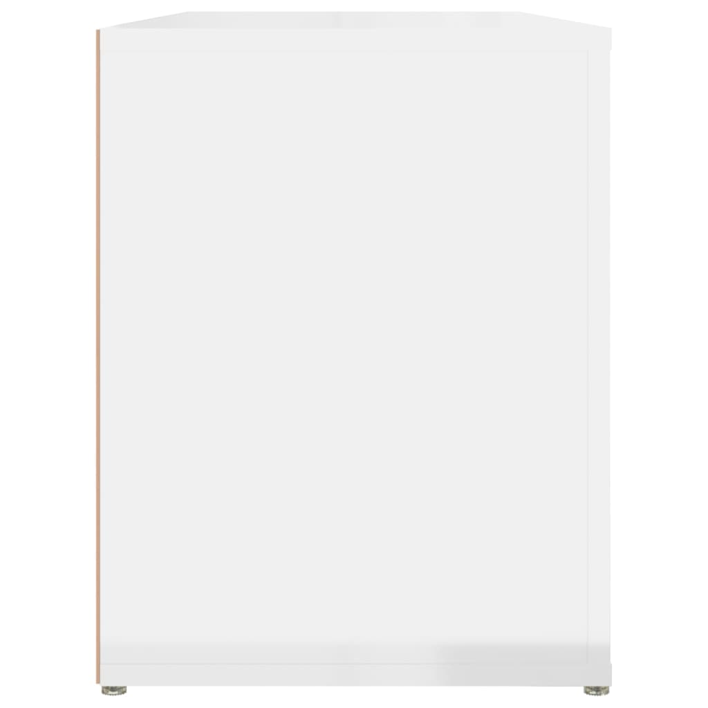 Skoställ Högglans Vit Skohylla 100x35x45 cm