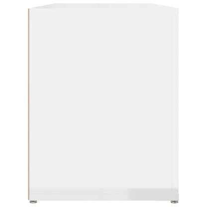 Skoställ Högglans Vit Skohylla 100x35x45 cm