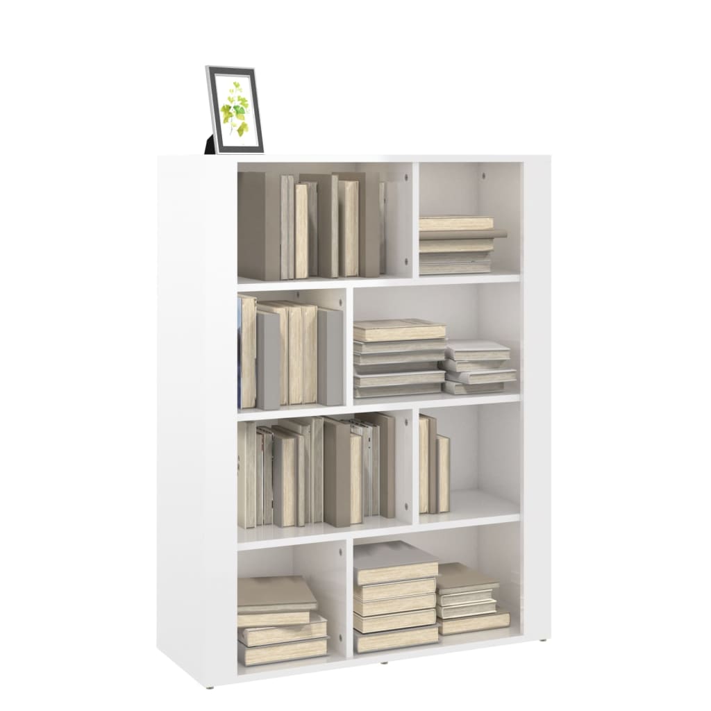 Skänk Högglans Vit 80x30x106 cm