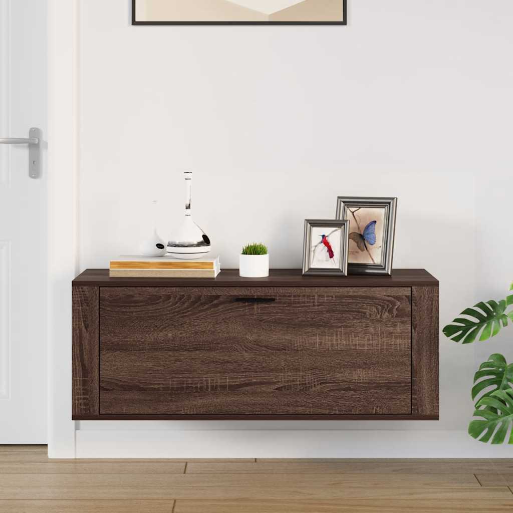 Skoställ Brun Ek 100x35x38 cm