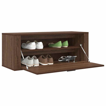 Skoställ Brun Ek 100x35x38 cm