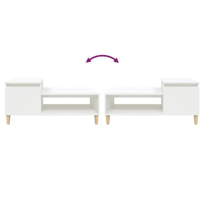 Soffbord Vit 100x50x45 cm