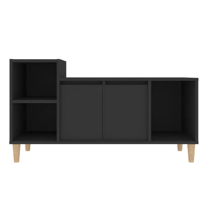 TV-skåp svart 100x35x55 cm konstruerat trä