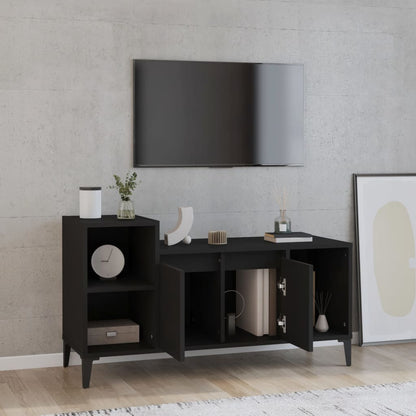 TV-skåp svart 100x35x55 cm konstruerat trä