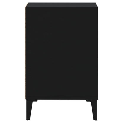 TV-skåp svart 100x35x55 cm konstruerat trä