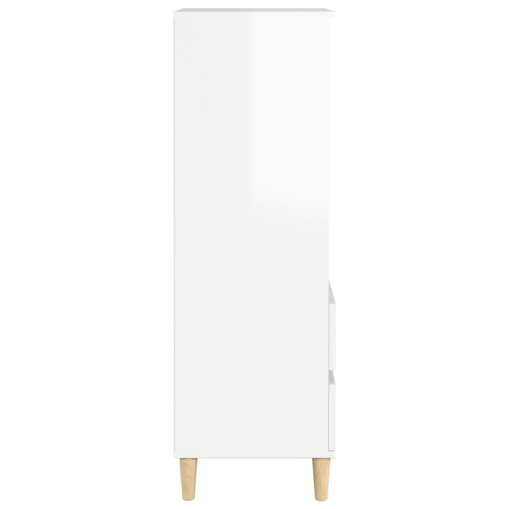 Skåp Högglans Vit 40x36x110 cm