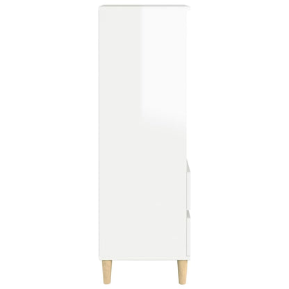 Skåp Högglans Vit 40x36x110 cm