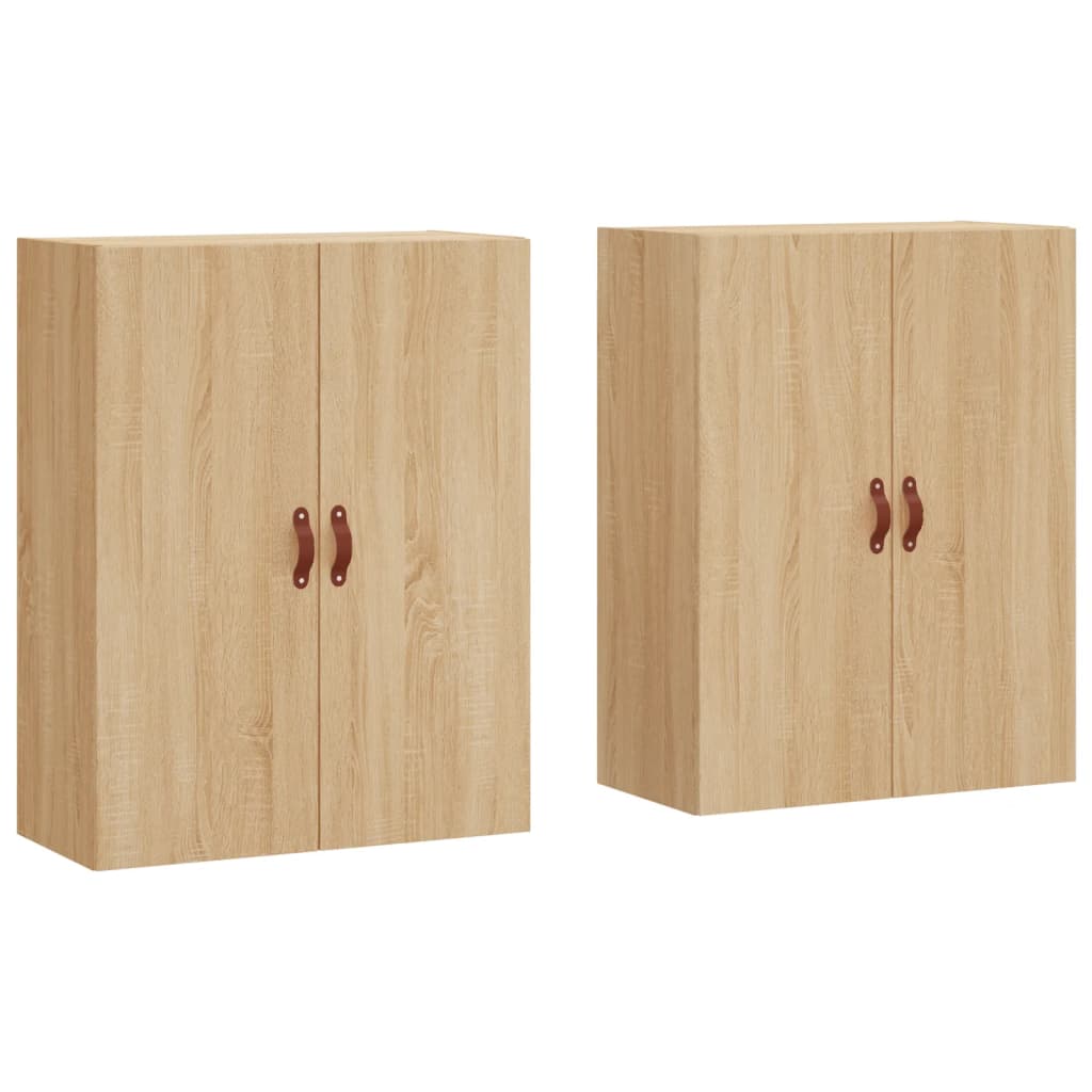 Väggskåp Sonoma Ek 2 st 69,5x34x90 cm