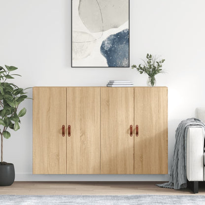 Väggskåp Sonoma Ek 2 st 69,5x34x90 cm