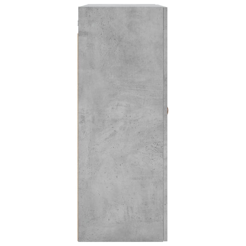 Väggskåp Betonggrå 2 st 69,5x34x90 cm
