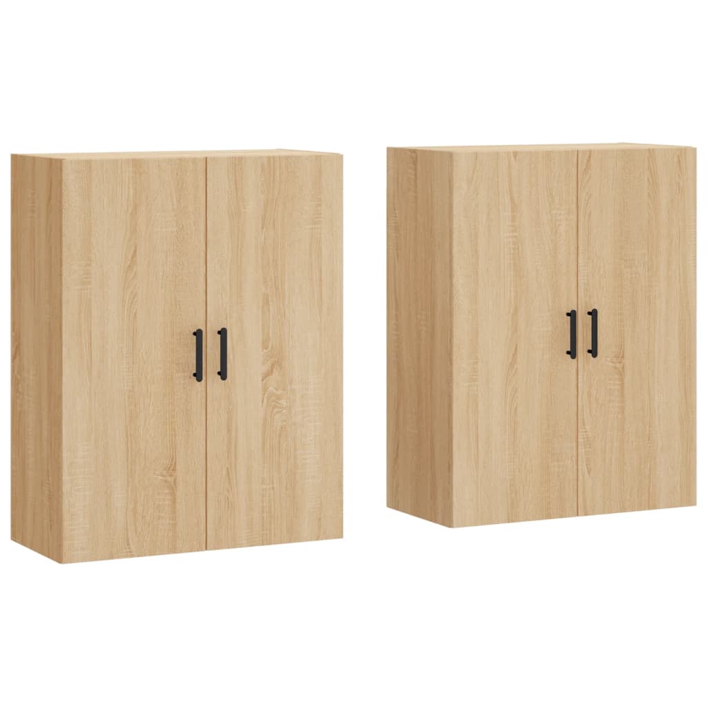 Väggskåp Sonoma Ek 2 st 69,5x34x90 cm
