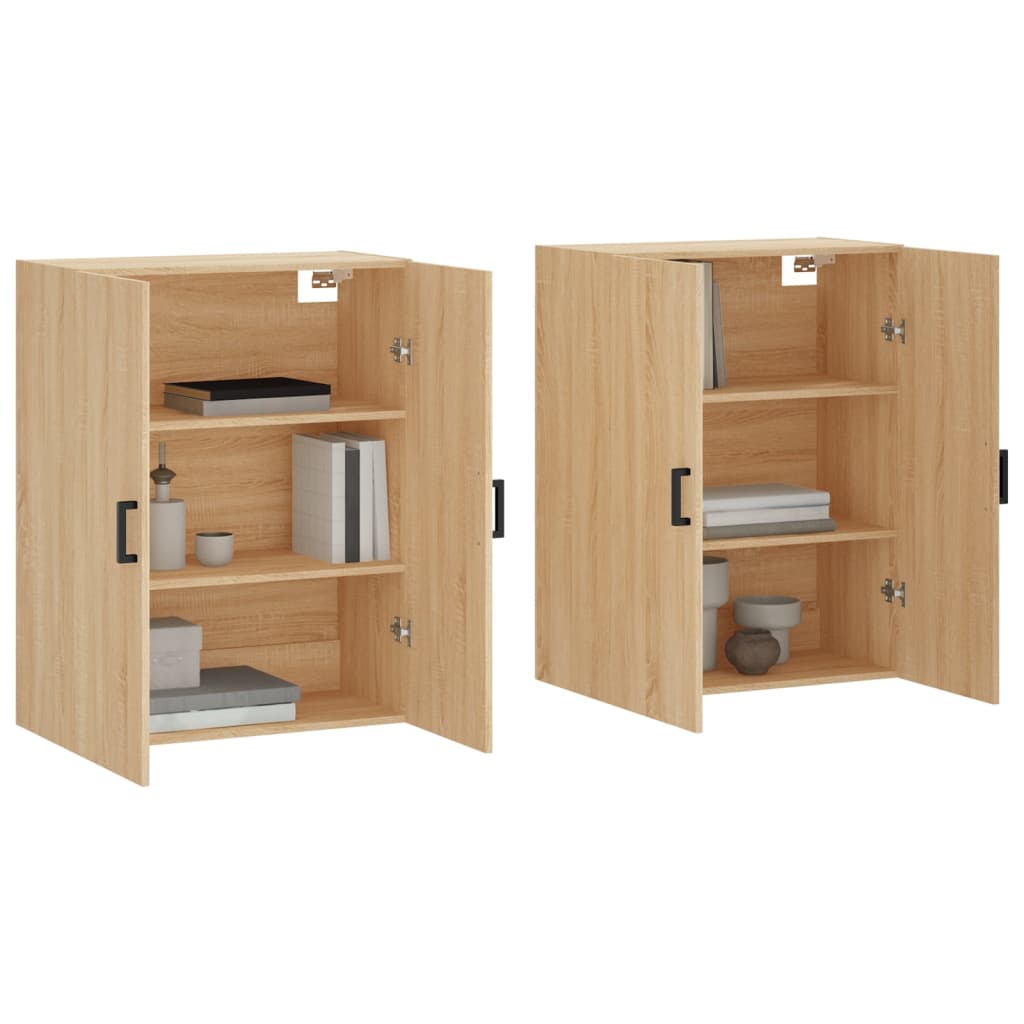 Väggskåp Sonoma Ek 2 st 69,5x34x90 cm