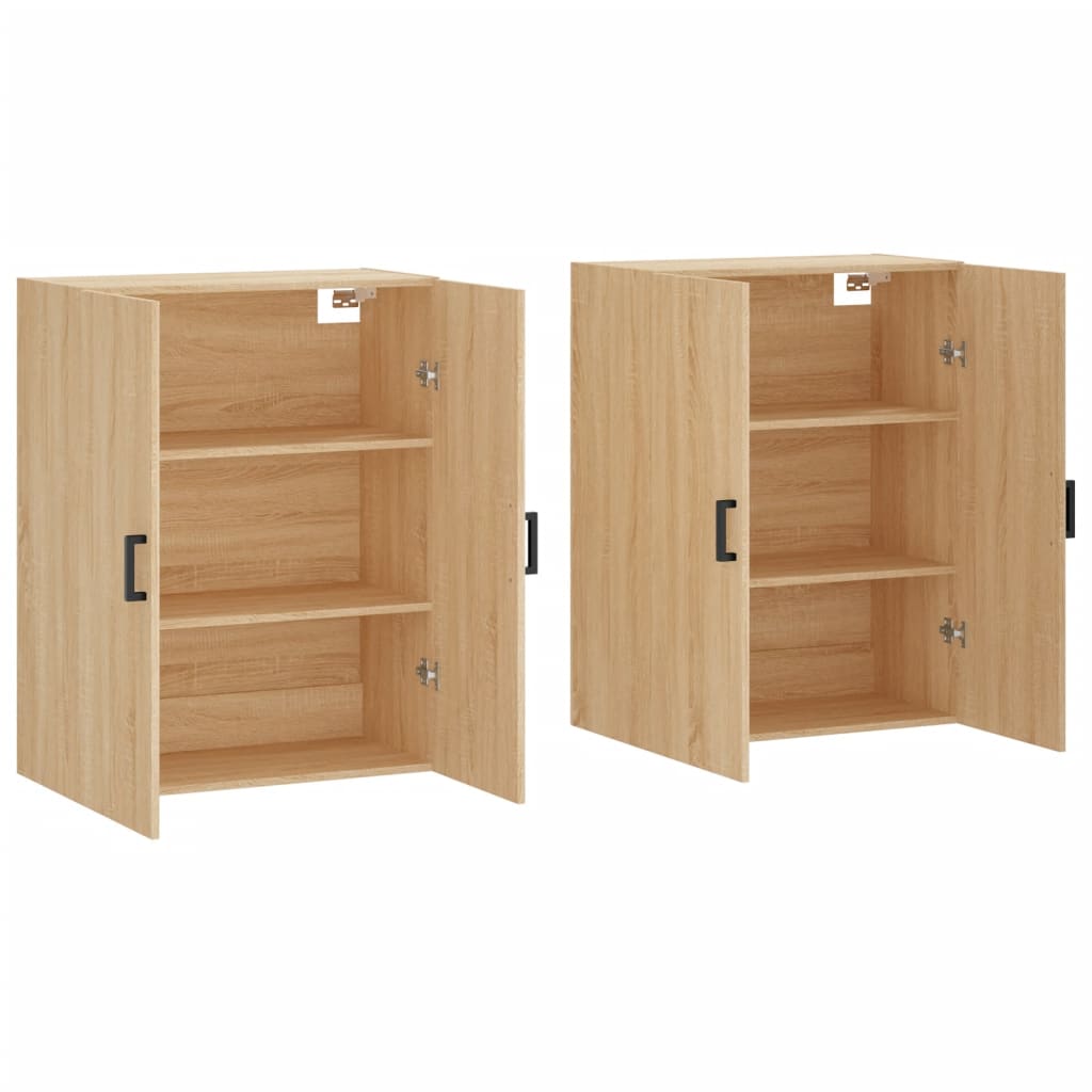 Väggskåp Sonoma Ek 2 st 69,5x34x90 cm