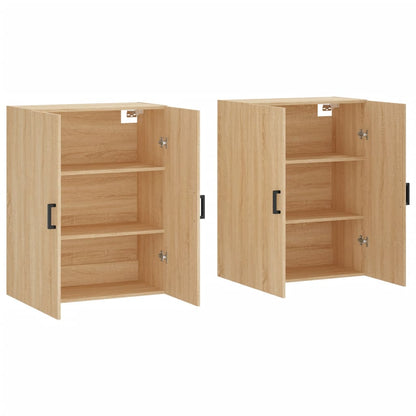 Väggskåp Sonoma Ek 2 st 69,5x34x90 cm