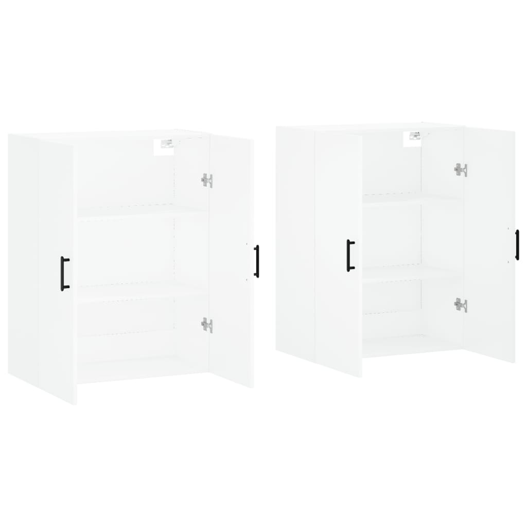 Väggskåp Vit 2 st 69,5x34x90 cm