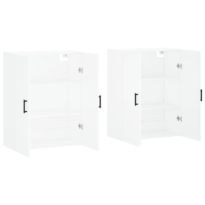 Väggskåp Vit 2 st 69,5x34x90 cm