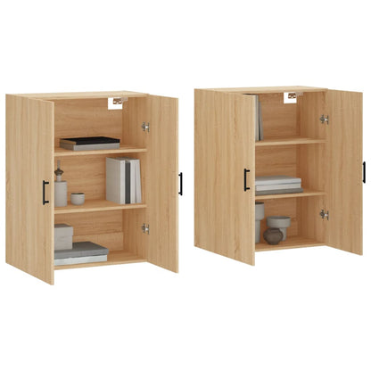 Väggskåp Sonoma Ek 2 st 69,5x34x90 cm