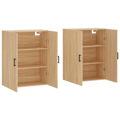 Väggskåp Sonoma Ek 2 st 69,5x34x90 cm