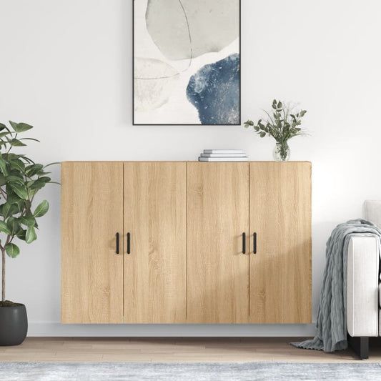 Väggskåp Sonoma Ek 2 st 69,5x34x90 cm