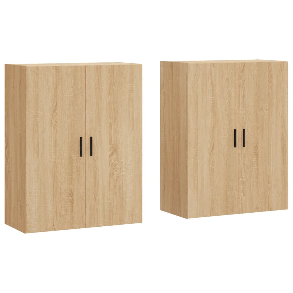 Väggskåp Sonoma Ek 2 st 69,5x34x90 cm