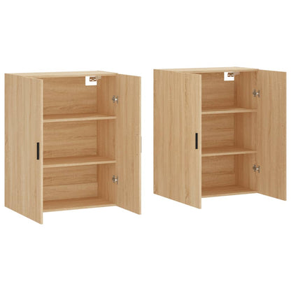 Väggskåp Sonoma Ek 2 st 69,5x34x90 cm