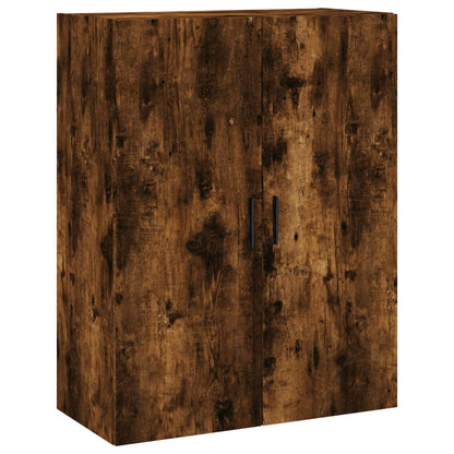 Väggskåp Rökfärgad Ek 2 st 69,5x34x90 cm