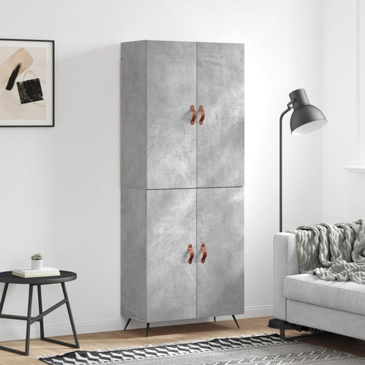 Skåp Betonggrå 69,5x34x180 cm