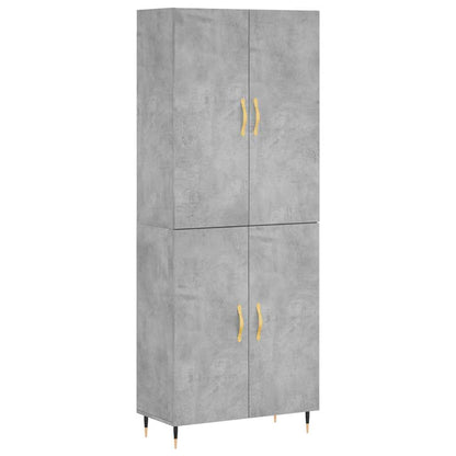 Skåp Betonggrå 69,5x34x180 cm
