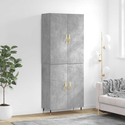 Skåp Betonggrå 69,5x34x180 cm