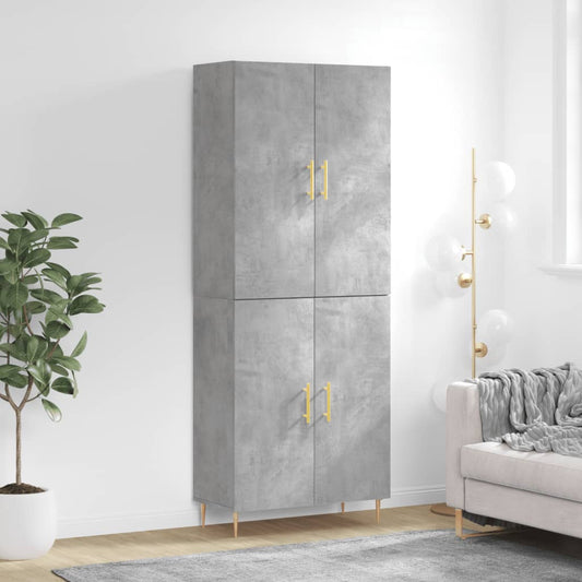 Skåp Betonggrå 69,5x34x180 cm