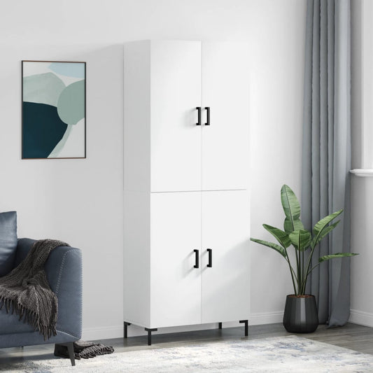 Skåp Vit 69,5x34x180 cm