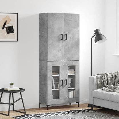 Skåp Betonggrå 69,5x34x180 cm