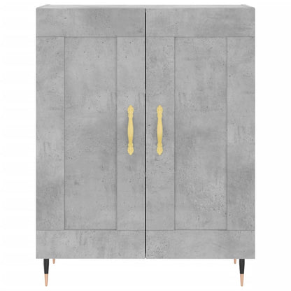 Skåp Betonggrå 69,5x34x180 cm