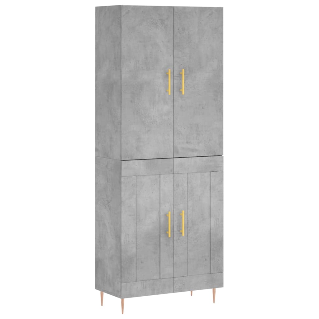 Skåp Betonggrå 69,5x34x180 cm