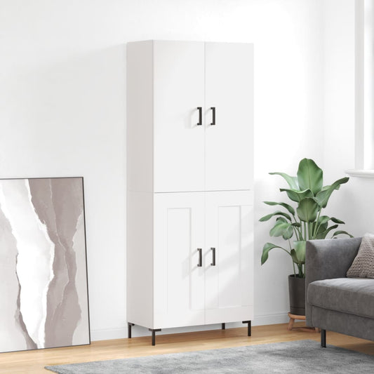 Skåp Vit 69,5x34x180 cm