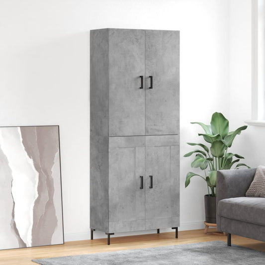 Skåp Betonggrå 69,5x34x180 cm