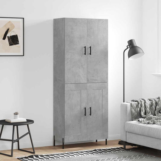 Skåp Betonggrå 69,5x34x180 cm
