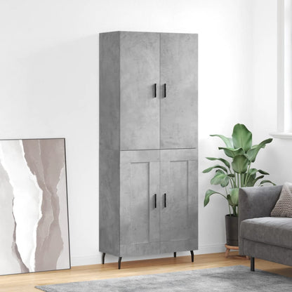 Skåp Betonggrå 69,5x34x180 cm