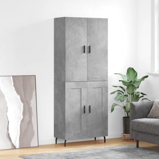 Skåp Betonggrå 69,5x34x180 cm