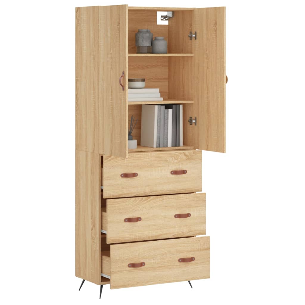 Skåp Sonoma Ek 69,5x34x180 cm