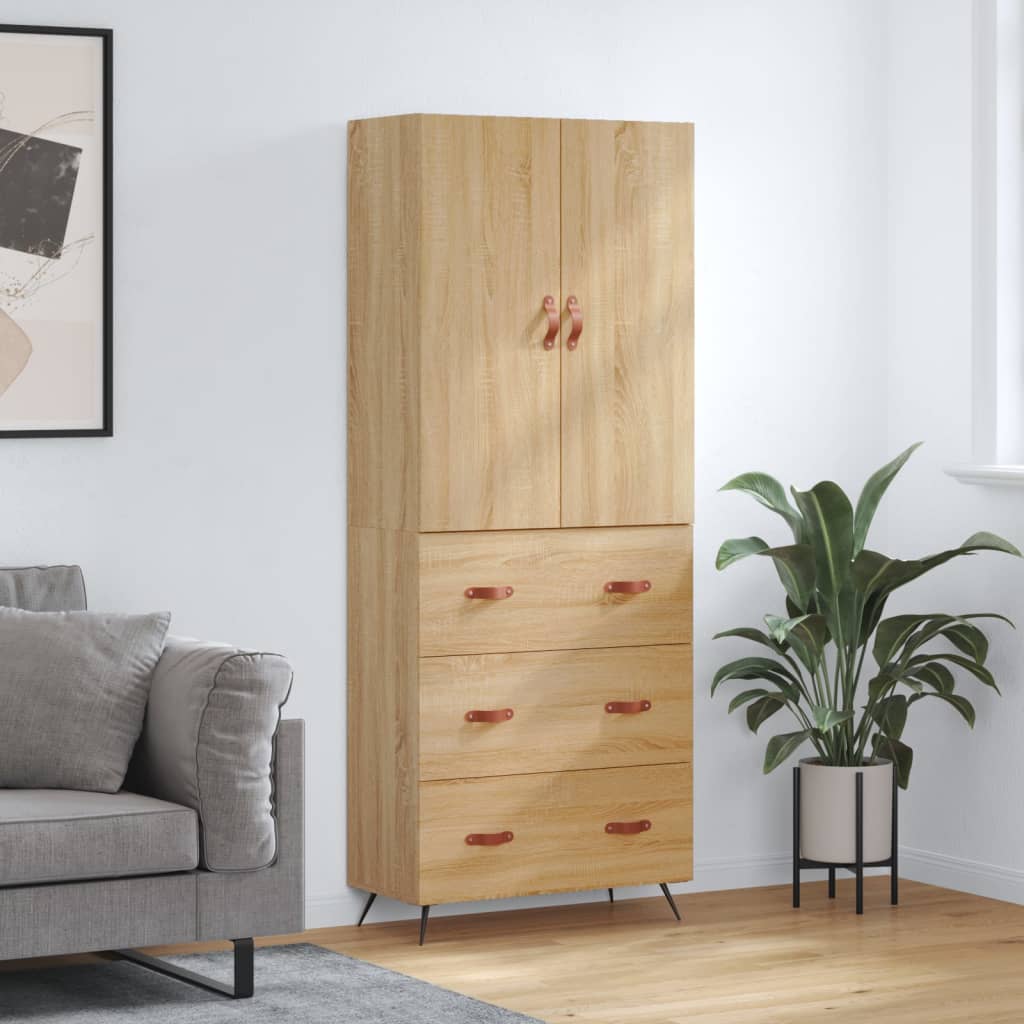 Skåp Sonoma Ek 69,5x34x180 cm