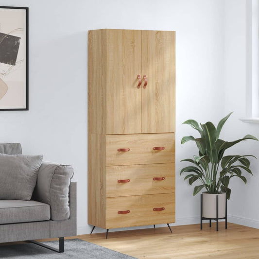 Skåp Sonoma Ek 69,5x34x180 cm